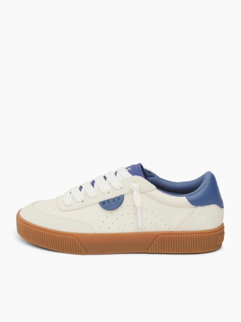 NEW Reef Lay Day Seas Women's Leather Sneakers Women's 10  Originally $100